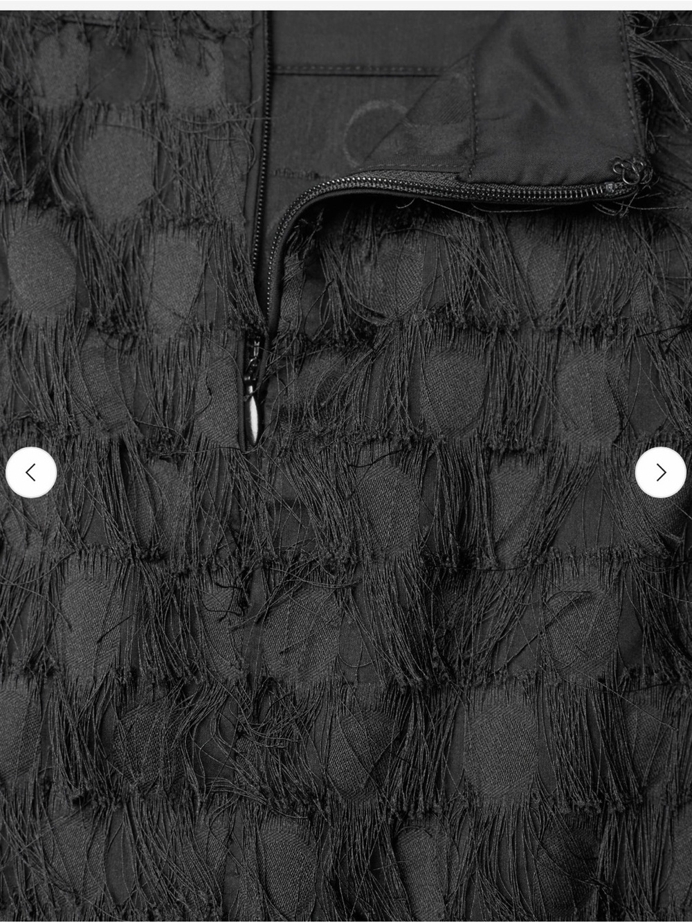 Day Birger et Mikkelsen black Fringe Textured Midi Pencil evening Coctail skirt - Picture 6 of 7